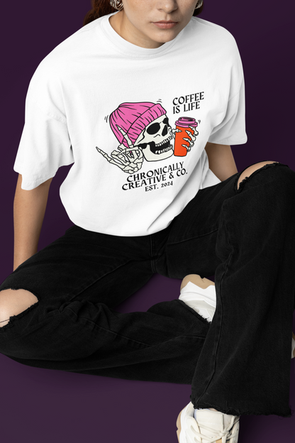 Coffee Is Life T-Shirt – Bold Style by Chronically Creative &amp; Co.
