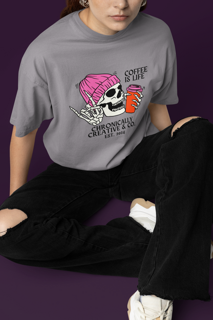 Coffee Is Life T-Shirt – Bold Style by Chronically Creative &amp; Co.